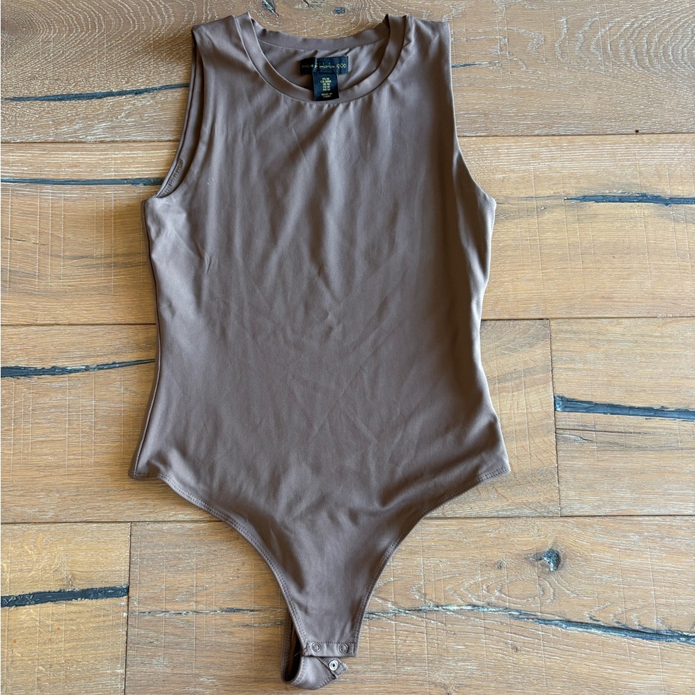 House of Harlow 1960 Cocoa Sleeveless Bodysuit